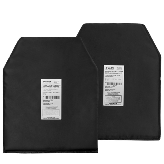 PCSAI™ Plate Carrier Soft Armor Inserts